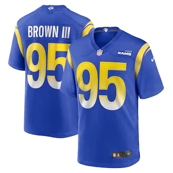 mens nike bobby brown iii royal los angeles rams game jerse